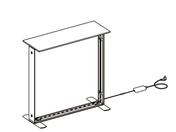 LED LIGHTBOX MESSETHEKE / COUNTER